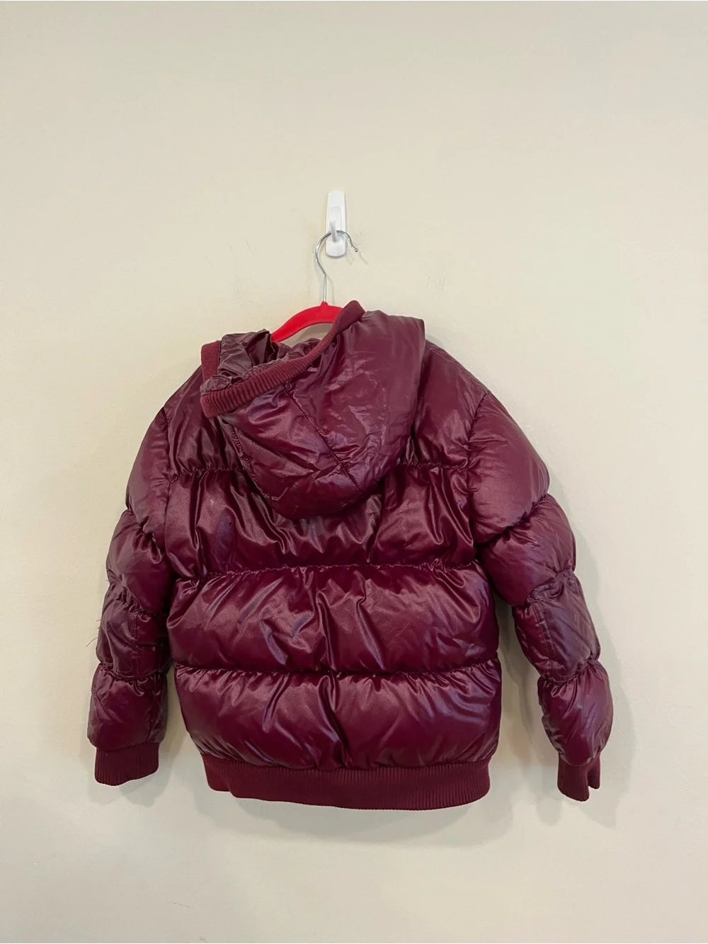 Appaman Kids Hooded Puffer Jacket - Burgundy